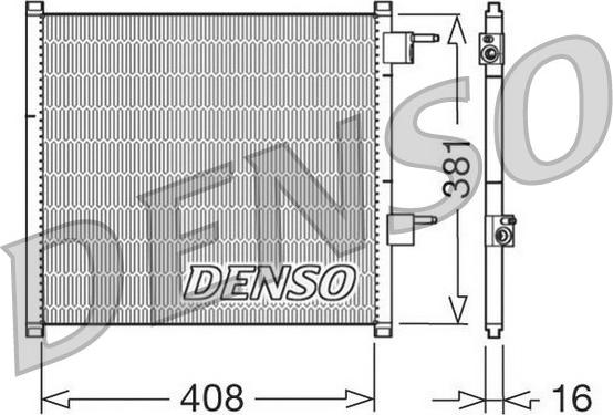 Denso DCN10019 - Конденсатор кондиционера abcparts.ee