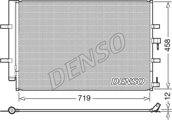 Denso DCN10036 - Конденсатор кондиционера abcparts.ee