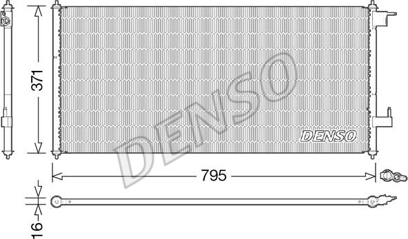 Denso DCN10030 - Конденсатор кондиционера abcparts.ee