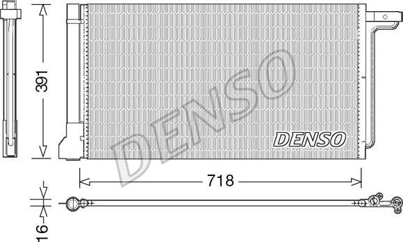 Denso DCN10028 - Конденсатор кондиционера abcparts.ee