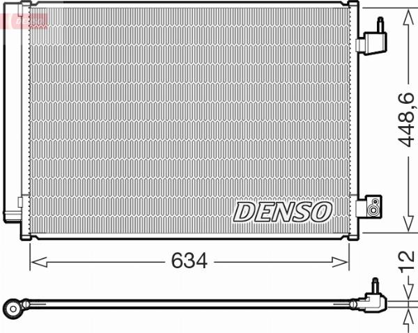 Denso DCN17031 - Конденсатор кондиционера abcparts.ee