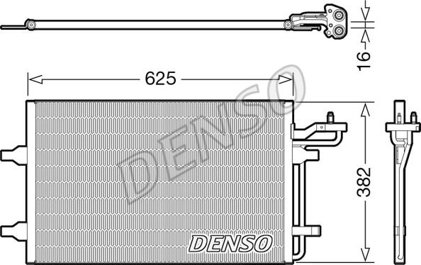 Denso DCN33009 - Конденсатор кондиционера abcparts.ee