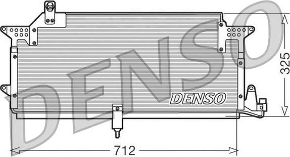 Denso DCN32005 - Конденсатор кондиционера abcparts.ee