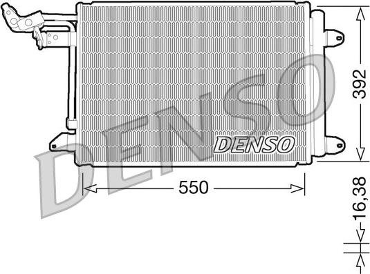 Denso DCN32002 - Конденсатор кондиционера abcparts.ee