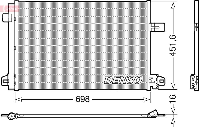 Denso DCN32028 - Конденсатор кондиционера abcparts.ee