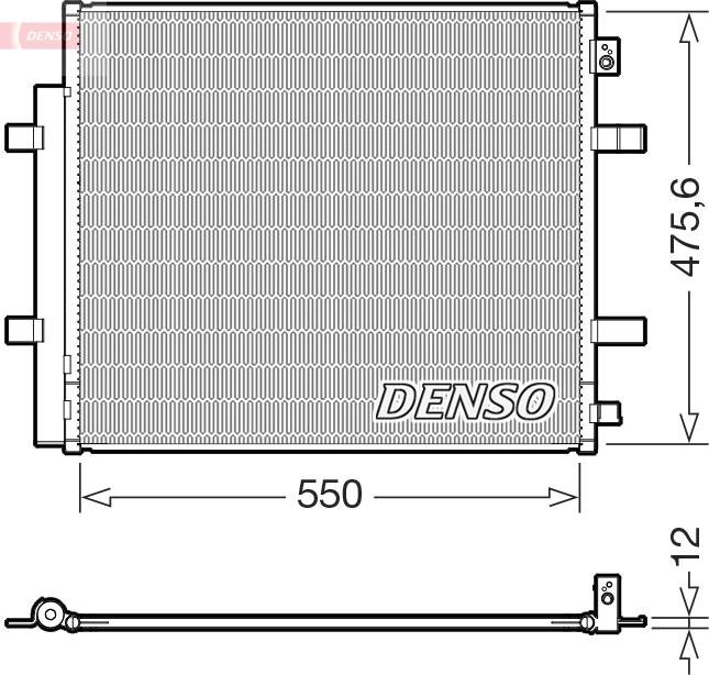 Denso DCN32073 - Конденсатор кондиционера abcparts.ee