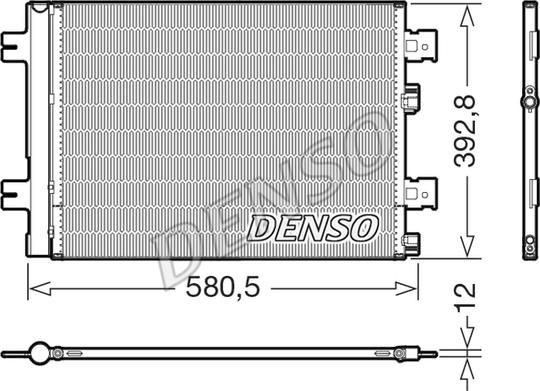 Denso DCN37005 - Конденсатор кондиционера abcparts.ee