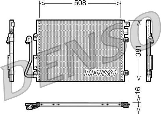 Denso DCN37001 - Конденсатор кондиционера abcparts.ee