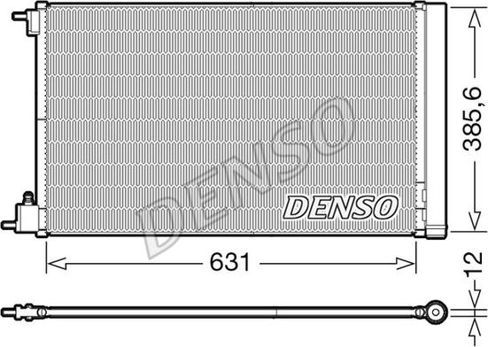 Denso DCN20039 - Конденсатор кондиционера abcparts.ee
