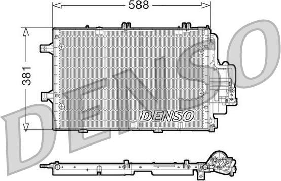 Denso DCN20020 - Конденсатор кондиционера abcparts.ee