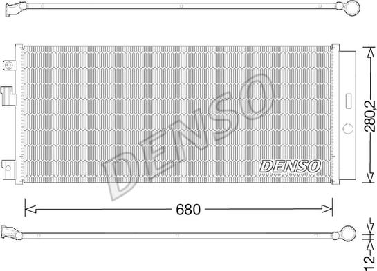 Denso DCN20023 - Конденсатор кондиционера abcparts.ee