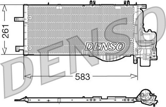 Denso DCN20022 - Конденсатор кондиционера abcparts.ee