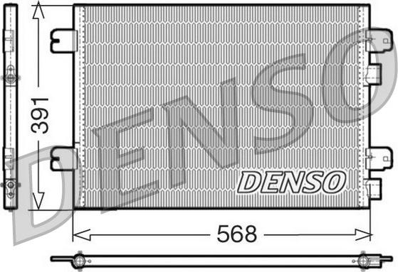 Denso DCN23011 - Конденсатор кондиционера abcparts.ee
