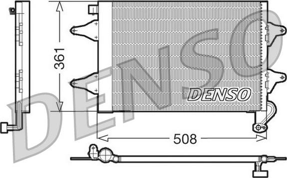 Denso DCN27004 - Конденсатор кондиционера abcparts.ee