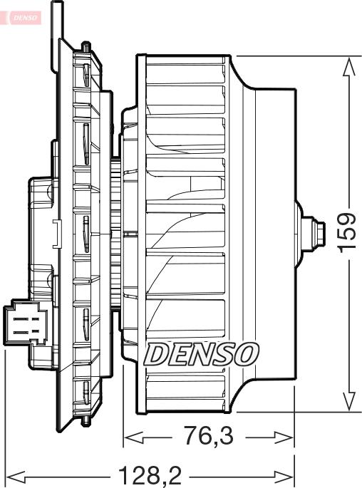 Denso DEA17016 - Вентилятор салона abcparts.ee
