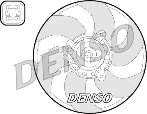 Denso DER07009 - Вентилятор, охлаждение двигателя abcparts.ee