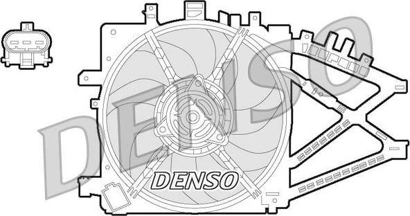 Denso DER20014 - Вентилятор, охлаждение двигателя abcparts.ee