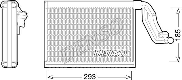 Denso DEV05001 - Испаритель, кондиционер abcparts.ee