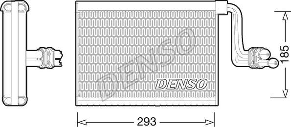 Denso DEV05002 - Испаритель, кондиционер abcparts.ee