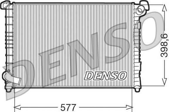 Denso DRM05101 - Радиатор, охлаждение двигателя abcparts.ee
