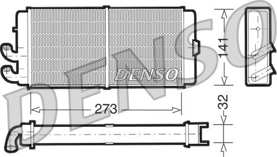 Denso DRR02001 - Теплообменник, отопление салона abcparts.ee