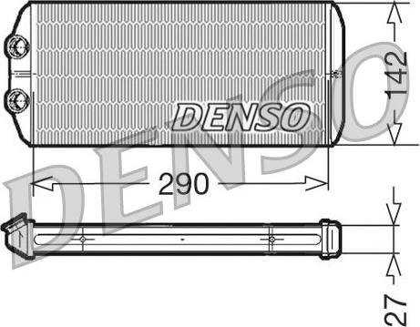Denso DRR07005 - Теплообменник, отопление салона abcparts.ee