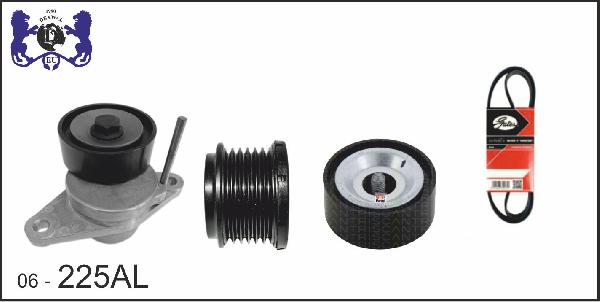 DEXWAL MOBIDEX 06-225AL - Поликлиновый ременный комплект abcparts.ee