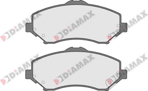 Diamax N09487 - Тормозные колодки, дисковые, комплект abcparts.ee