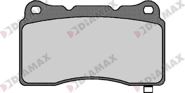 Diamax N09667 - Тормозные колодки, дисковые, комплект abcparts.ee