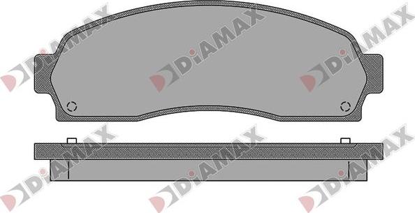 Diamax N09783 - Тормозные колодки, дисковые, комплект abcparts.ee