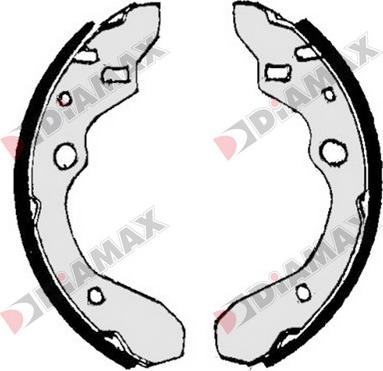 Diamax N01269 - Комплект тормозных колодок, барабанные abcparts.ee