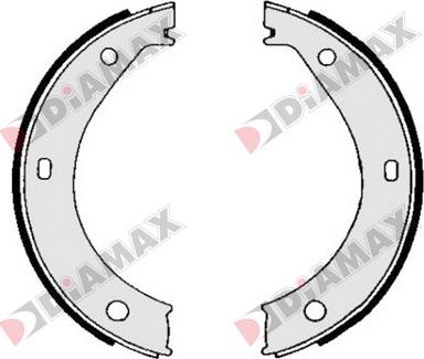 Diamax N01224 - Комплект тормозов, ручник, парковка abcparts.ee