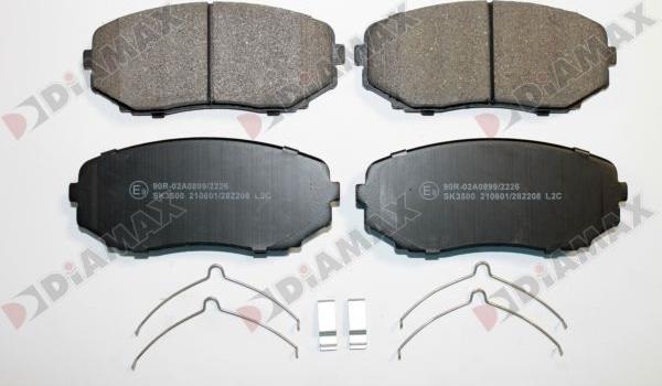 Diamax N10037 - Тормозные колодки, дисковые, комплект abcparts.ee