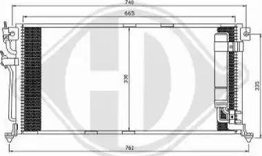 Diederichs 8580710 - Конденсатор кондиционера abcparts.ee