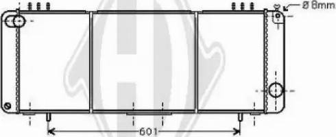 Diederichs 8261205 - Радиатор, охлаждение двигателя abcparts.ee