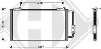 Diederichs DCC1551 - Конденсатор кондиционера abcparts.ee