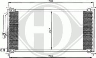 Diederichs DCC1197 - Конденсатор кондиционера abcparts.ee