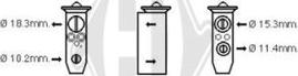 Diederichs DCE1030 - Расширительный клапан, кондиционер abcparts.ee