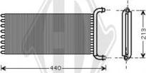 Diederichs DCM1144 - Теплообменник, отопление салона abcparts.ee