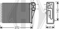 Diederichs DCM1188 - Теплообменник, отопление салона abcparts.ee
