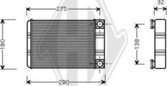 Diederichs DCM1136 - Теплообменник, отопление салона abcparts.ee