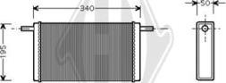 Diederichs DCM1241 - Теплообменник, отопление салона abcparts.ee