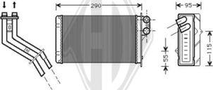Diederichs DCM1209 - Теплообменник, отопление салона abcparts.ee