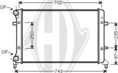Diederichs DCM3440 - Радиатор, охлаждение двигателя abcparts.ee
