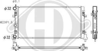 Diederichs DCM3011 - Радиатор, охлаждение двигателя abcparts.ee