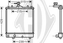 Diederichs DCM2648 - Радиатор, охлаждение двигателя abcparts.ee