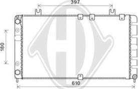 Diederichs DCM2207 - Радиатор, охлаждение двигателя abcparts.ee