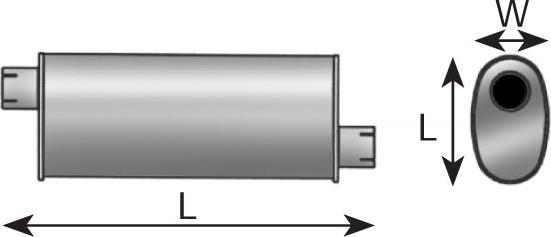 Dinex 49368 - Средний / конечный глушитель ОГ abcparts.ee