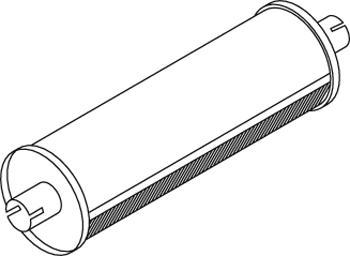 Dinex 49333 - Средний / конечный глушитель ОГ abcparts.ee