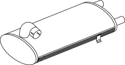 Dinex 50435 - Средний / конечный глушитель ОГ abcparts.ee